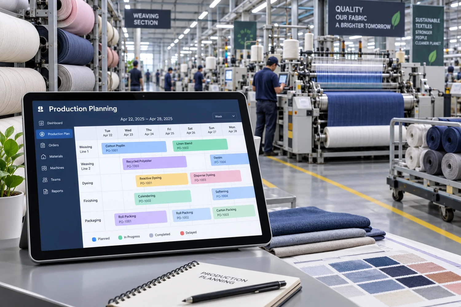 Indústria têxtil reduz em 75% o lead time de planejamento de produção