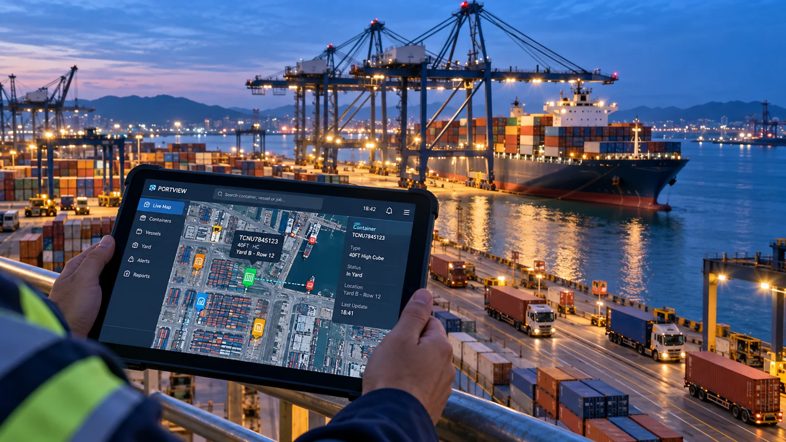 Monitoramento em tempo real otimiza gestão portuária
