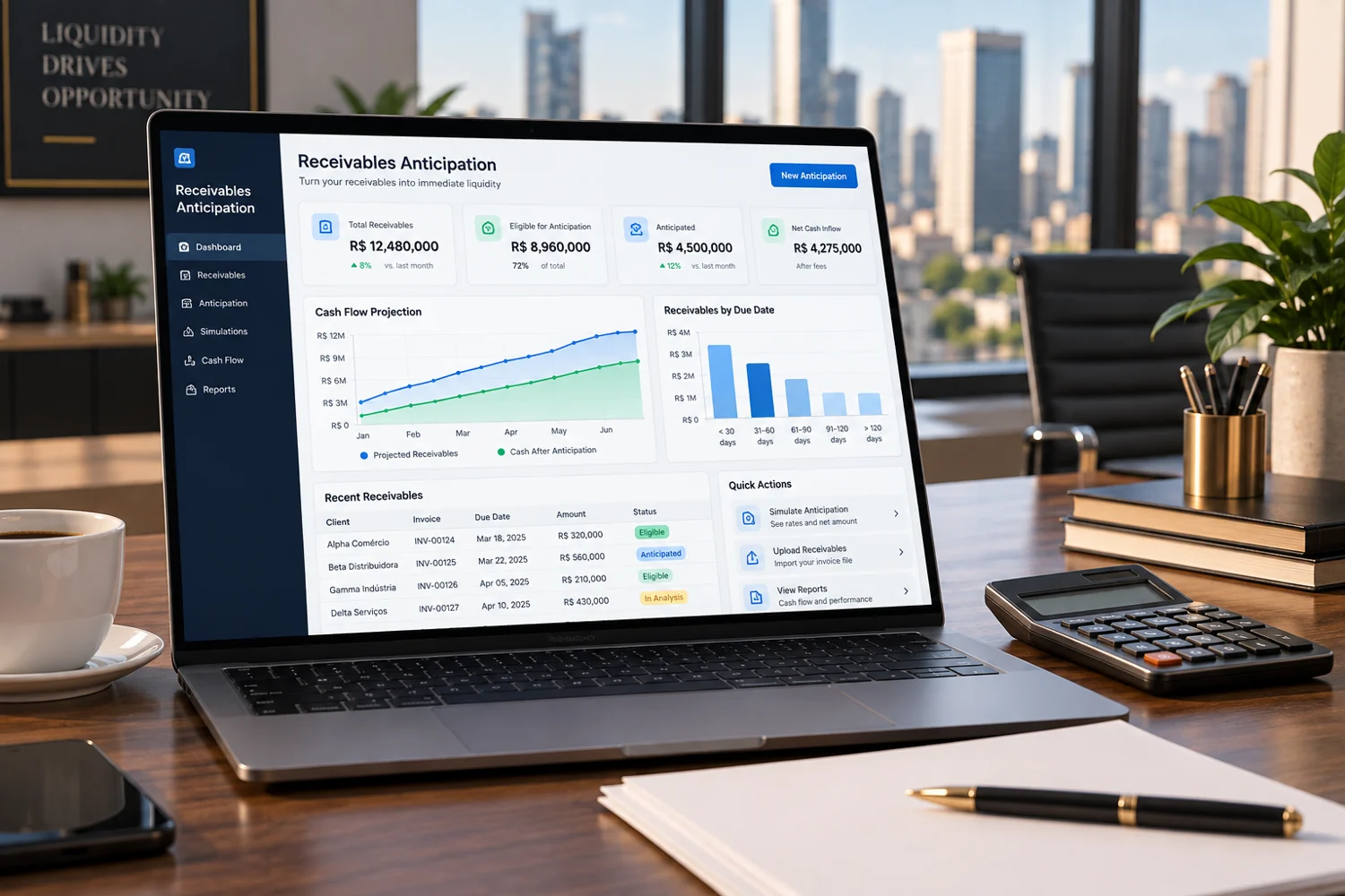 Portal agiliza antecipação de recebíveis em securitizadora